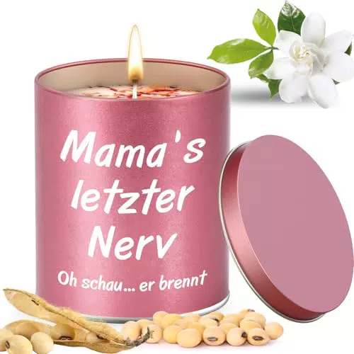 Lavendel Duftkerze – Lustiges Geschenk für Mama, Oma und Frauen zu Weihnachten