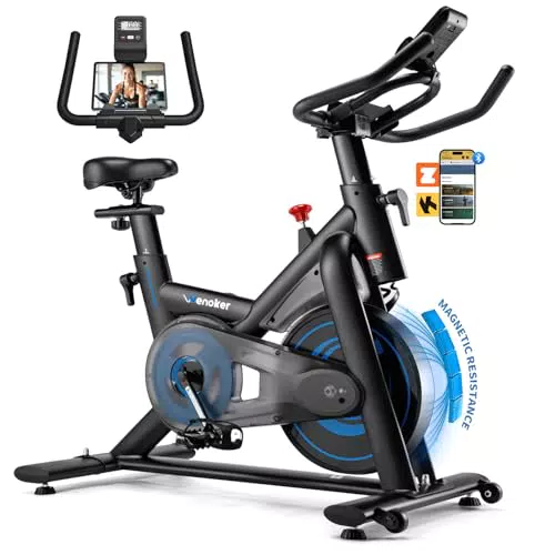 Wenoker Heimtrainer Ergometer mit App und Magnetwiderstand für das Home Fitness
