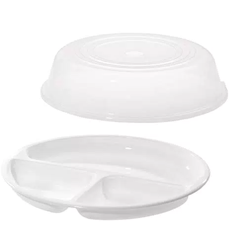 Westmark Mikrowellen-Set Menüteller und Abdeckhaube 224022E6