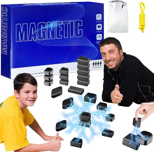 Whaline Magnetisches Schachspiel, Tragbares Schachspiel für Erwachsene
