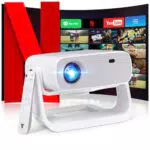 Wielio 2025 Full HD 1080P Smart Beamer mit Android 11 und WiFi 6