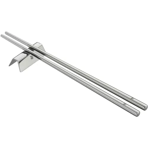 WMF Chopstick Essstäbchen mit Besteckbänkchen aus Cromargan Edelstahl