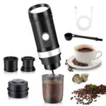 WODHMIEY Tragbare Espressomaschine mit 9600mAh Akku und 20 Bar Druck