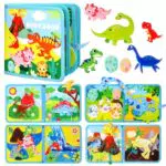 wokdsbl Busy Board Dinosaurier Thema - Montessori Spielzeug für Kleinkinder