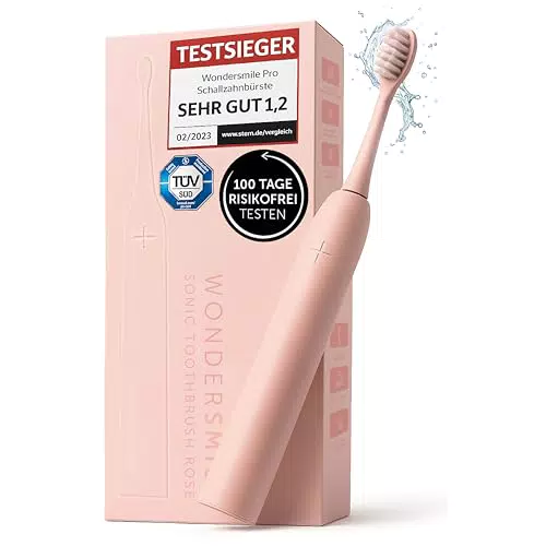 Wondersmile Schallzahnbürste PRO - Testsieger 2023 mit 4 Putzprogrammen