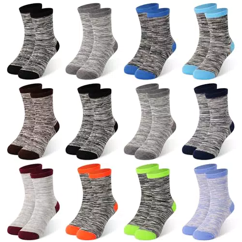 ZERULETS Kinder Socken Baumwolle Sneaker Socken Jungen Mädchen Sportsocken