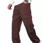 Zewool Herren Cargo Jeans – Baggy Denim Hose mit Taschen, Skater Streetwear