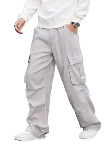 Zewool Herren Baggy Jeans – Weite Cargo-Hose im Y2K Skater Streetwear Stil
