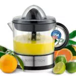 Boston Tech MasterJuicer Zitruspresse elektrisch 40W mit 2 Kegeln, BPA-frei