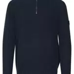 11 Project PRXanthos Herren Strickpullover Troyer aus 100% Baumwolle Regular Fit