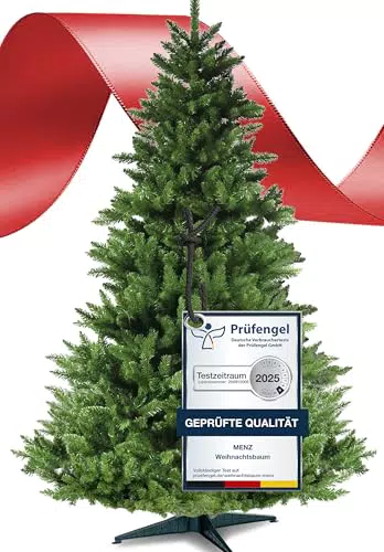 Künstlicher Weihnachtsbaum aus hochwertigem PVC – dichter, formstabiler Christbaum