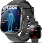 Smartwatch 2025 mit EKG, HRV, Blutzucker & Blutdruck, AMOLED, Fitnessuhr Herren Damen