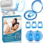 Nasenklammer Anti-Schnarch Nasenclip und Ohrstöpsel gegen Schnarchen für Herren & Damen