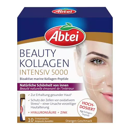 Abtei Beauty Kollagen Intensiv 5000 – Kollagen, Hyaluron, Zink & Vitamin C