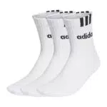 adidas 3-Stripes Linear Half-Crew Cushioned Socken Unisex