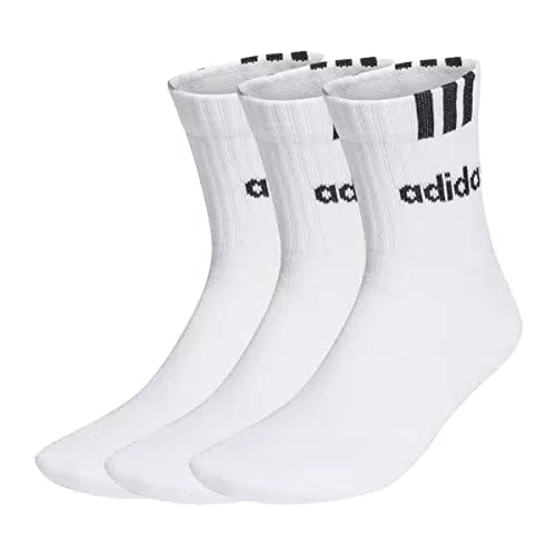adidas 3-Stripes Linear Half-Crew Cushioned Socken Unisex