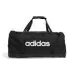 adidas Unisex Essentials Linear Duffel Bag, Dark Blue/White