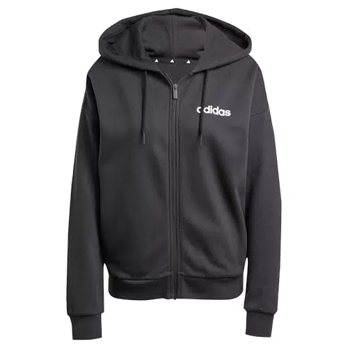 adidas Damen Essentials LINEAR Kapuzenjacke French Terry Hoodie