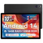 Ainmel Tablet 10 Zoll Android 14 Octa-Core, 16GB RAM, 128GB ROM, 5G WiFi 6