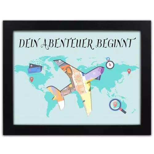 Aitsite Geldgeschenk Spardose für Reise, Urlaub, Geburtstag & Weltreise