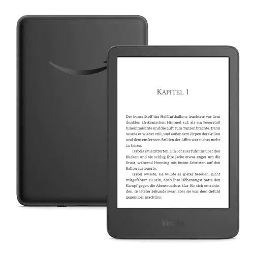 Amazon Kindle – Leichtestes Modell mit blendfreiem Bildschirm und anpassbarem Licht