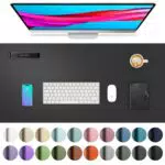 Aothia Schreibtischunterlage aus Leder – Rutschfester Schreibtischschutz für Büro und Zuhause