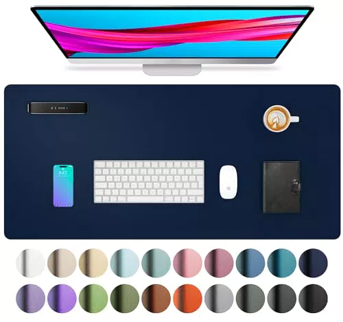 Aothia Schreibtischunterlage aus Leder – Rutschfester Schreibtischschutz für Büro und Zuhause