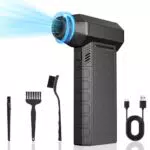Apkezel Elektrischer Druckluftreiniger mit Akku – Mini Staubgebläse für PC & Auto