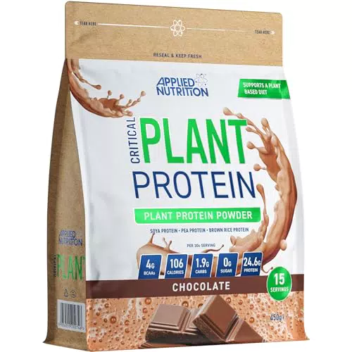 Applied Nutrition Critical Plant Veganes Proteinpulver mit Soja, Erbsen & Reis