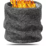 BARFULKER Winter Halsschlauch Unisex, Warm Gefütterter Fleece Loop Schal für Ski