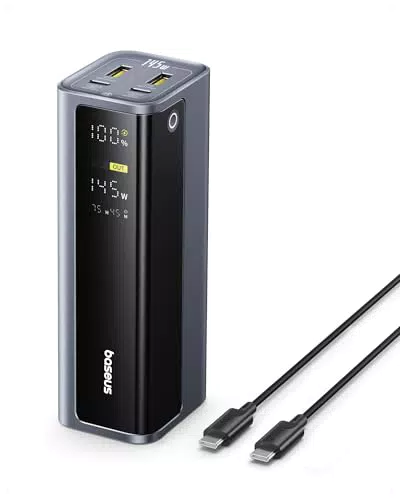 Baseus EnerGeek 145W 20800mAh Powerbank mit 2x USB-C PD Schnellladung für Laptop