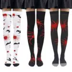 Beaulov Damen Kniestrümpfe – Overknee Socken für Halloween & Weihnachten