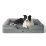 Bedsure orthopädisches Hundebett Ergonomisches Hundesofa - 71x58 cm Hundecouch mit eierförmiger Kistenschaum für kleine Hunde