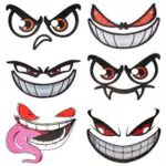 Begonia Reflektierende Selbstklebende Augen Aufkleber für Auto, Fahrrad & Deko