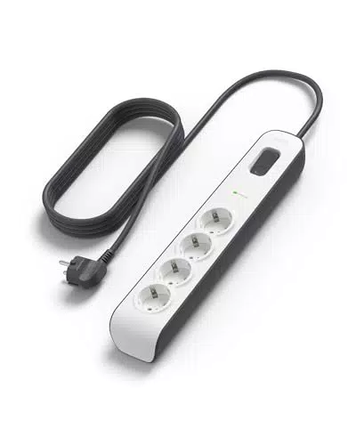 Belkin Steckdosenleiste mit Überspannungsschutz und 2 m Verlängerungskabel