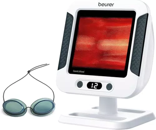 Beurer IL 35 Infrarotlampe, wohltuendes und wärmendes Infrarotlicht mit 3-stufigem Timer