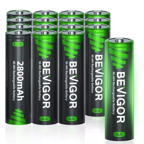 BEVIGOR AA Akkubatterien 2800mAh 1.2V NiMH wiederaufladbar hohe Kapazität