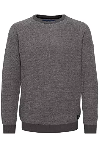 Blend Herren Strickpullover BHComen mit Struktur und Rundhalsausschnitt