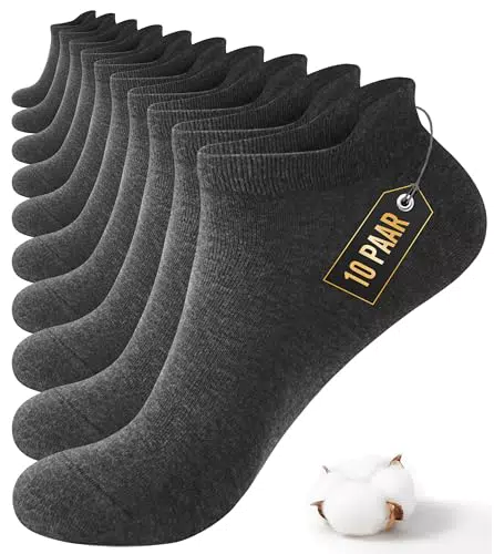 Bobelle Sneaker Socken für Herren und Damen – atmungsaktive Sportsocken Baumwolle