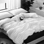 Boqingzhu Microfaser Bettwäsche Check Karo – Kariertes Design, hochwertig