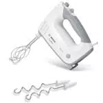 Bosch Handrührer ErgoMixx MFQ36400 mit Edelstahl-Knethaken und Turbostufe