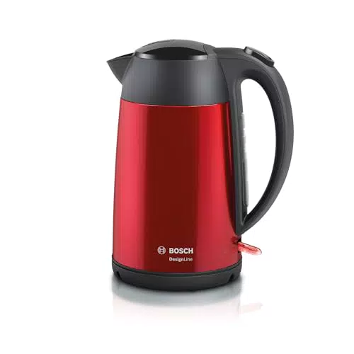 Bosch DesignLine TWK3P424 kabelloser Wasserkocher mit Überhitzungsschutz 1,7L