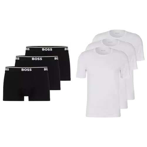 BOSS Boxershorts und T-Shirt Set für Herren – Komfortable Unterwäsche