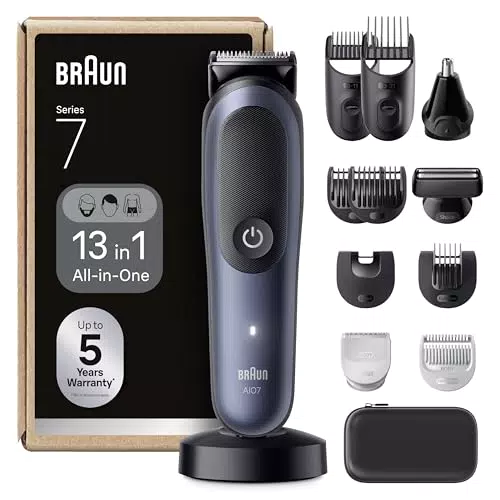 Braun All-in-One Trimmer Set AIO7565 – Bart-, Haar- & Nasenhaartrimmer wasserdicht
