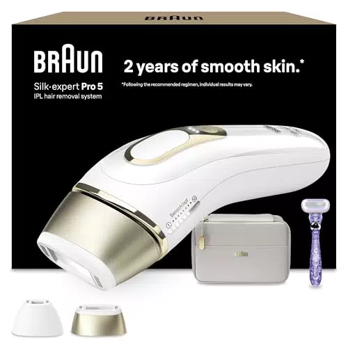 Braun IPL Silk-expert Pro 5 - Haarentfernung für zuhause mit Aufbewahrungstasche