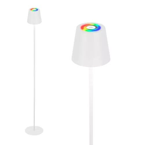 BRILONER RGBW LED Stehlampe kabellos mit Touch, dimmbar, Akku austauschbar