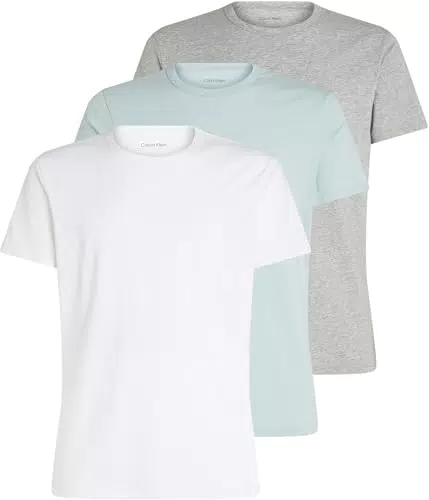 Calvin Klein Herren T-Shirts Kurzarm Crew Neck Basic
