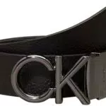 Calvin Klein ADJ/REV CK METAL BOMBE Gürtel Herren verstellbar und umkehrbar
