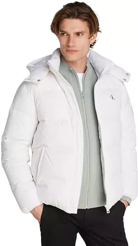 Calvin Klein Herren Pufferjacke Essentials Down Jacket mit Kapuze