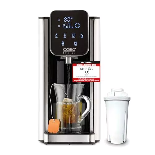 Caso HW 660 Heißwasserspender – Energiesparender Wasserkocher mit Entkalkung